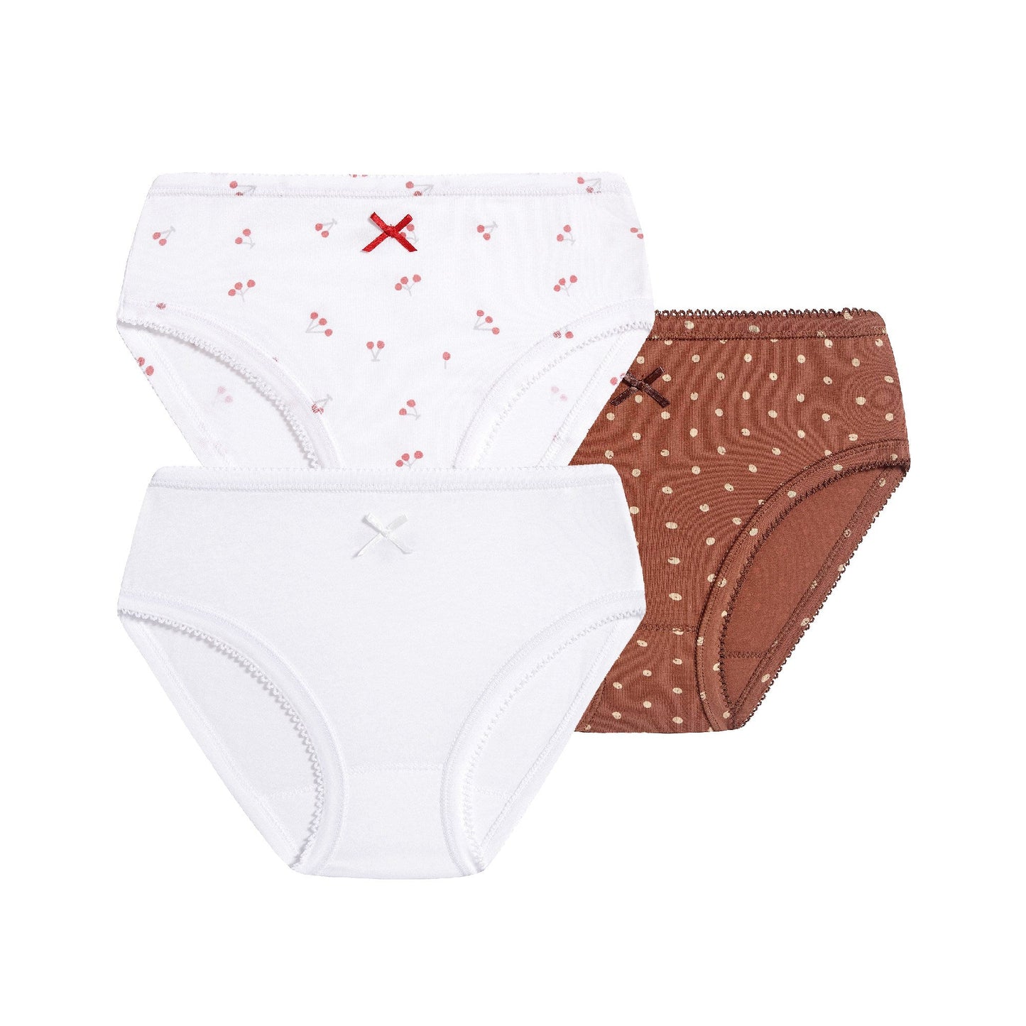 女童复古内裤三个装