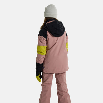 女童粉色滑雪服
