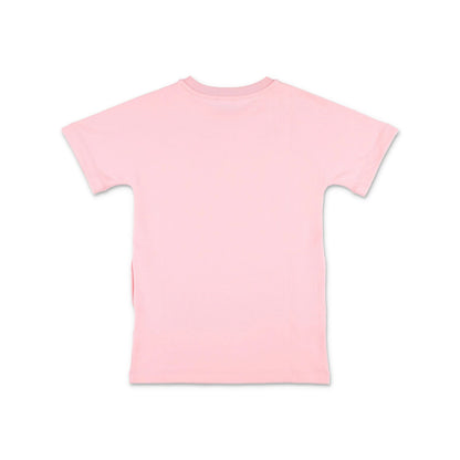 女童粉色Logo棉连衣裙