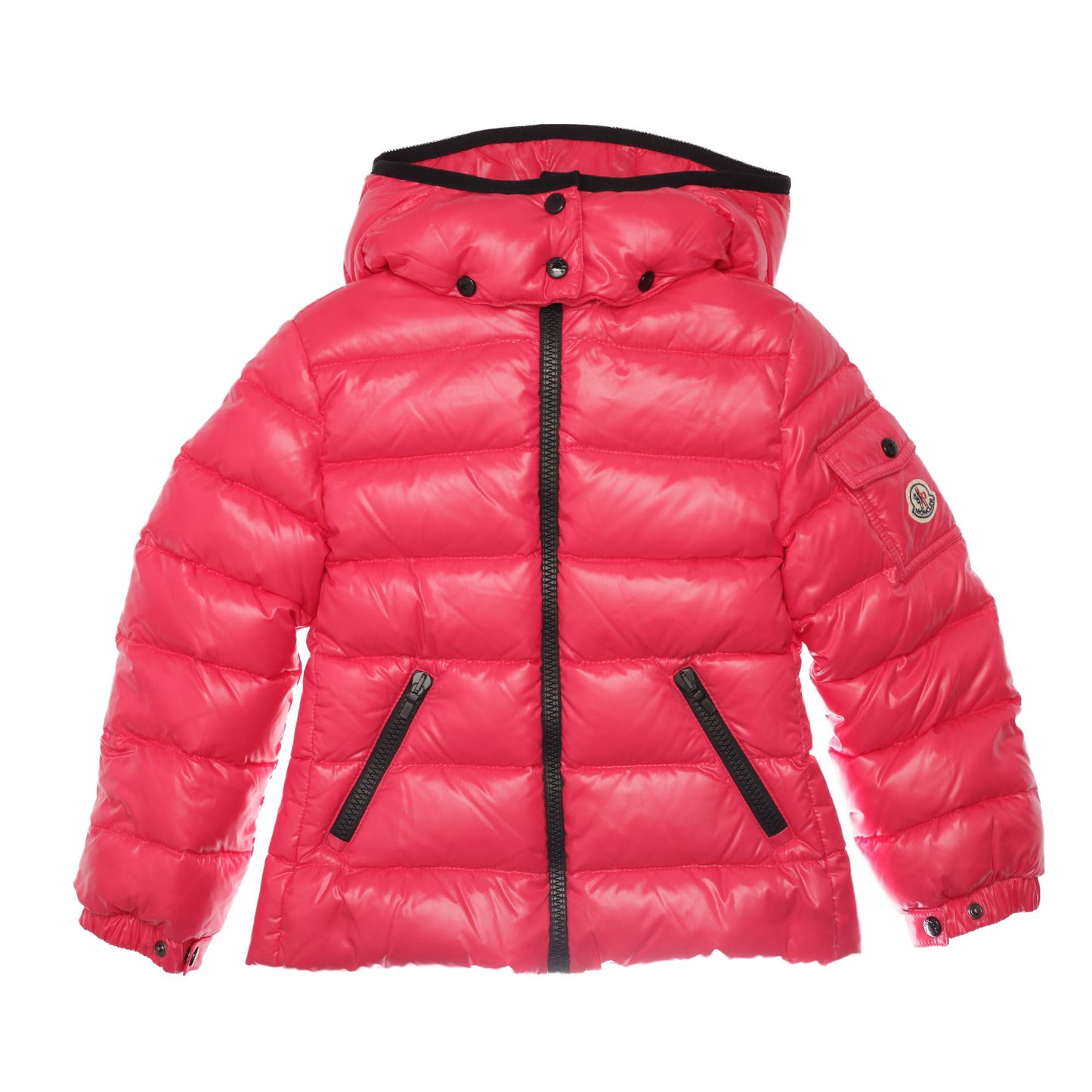Girls Pink Hooded Padded Down 'Bady' Jacket