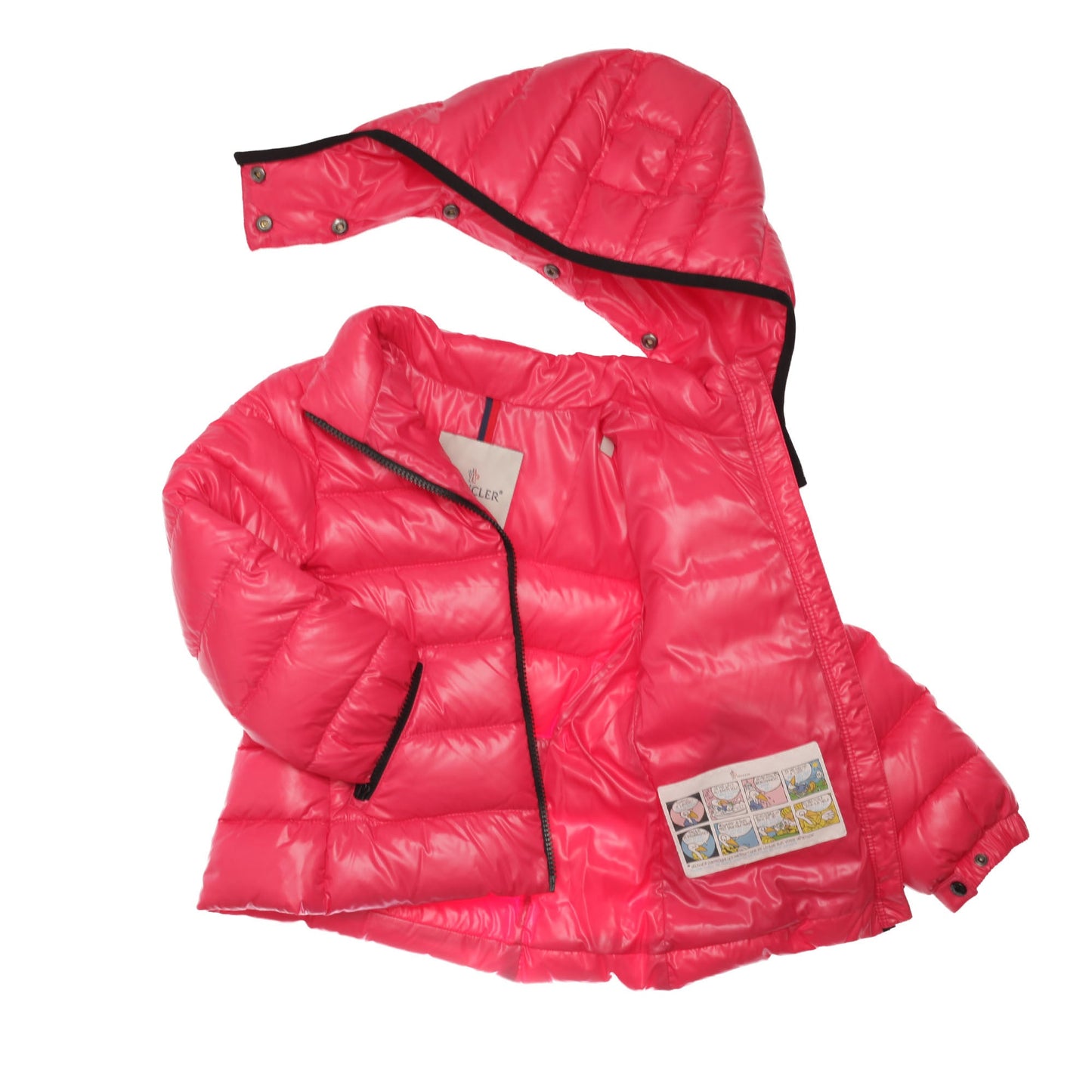 Girls Pink Hooded Padded Down 'Bady' Jacket