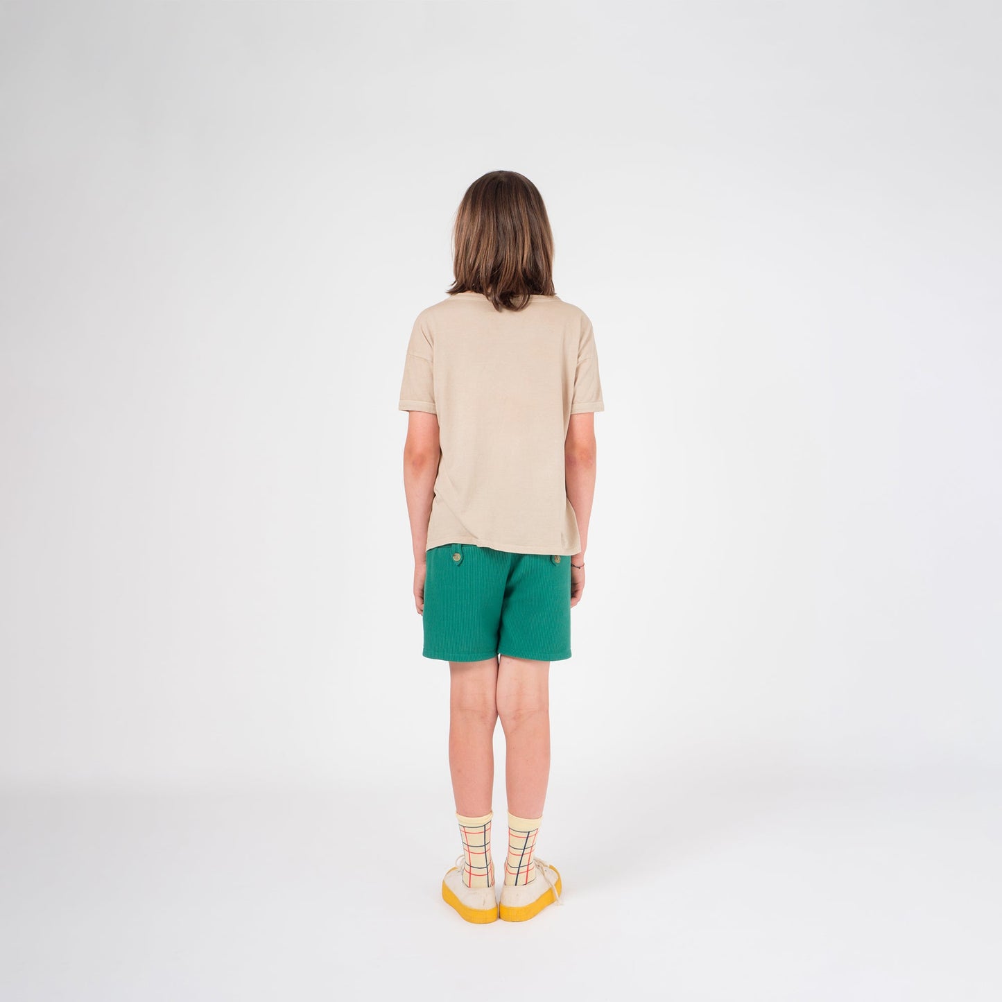 Boys Frosty Spruce Orange Cotton Shorts