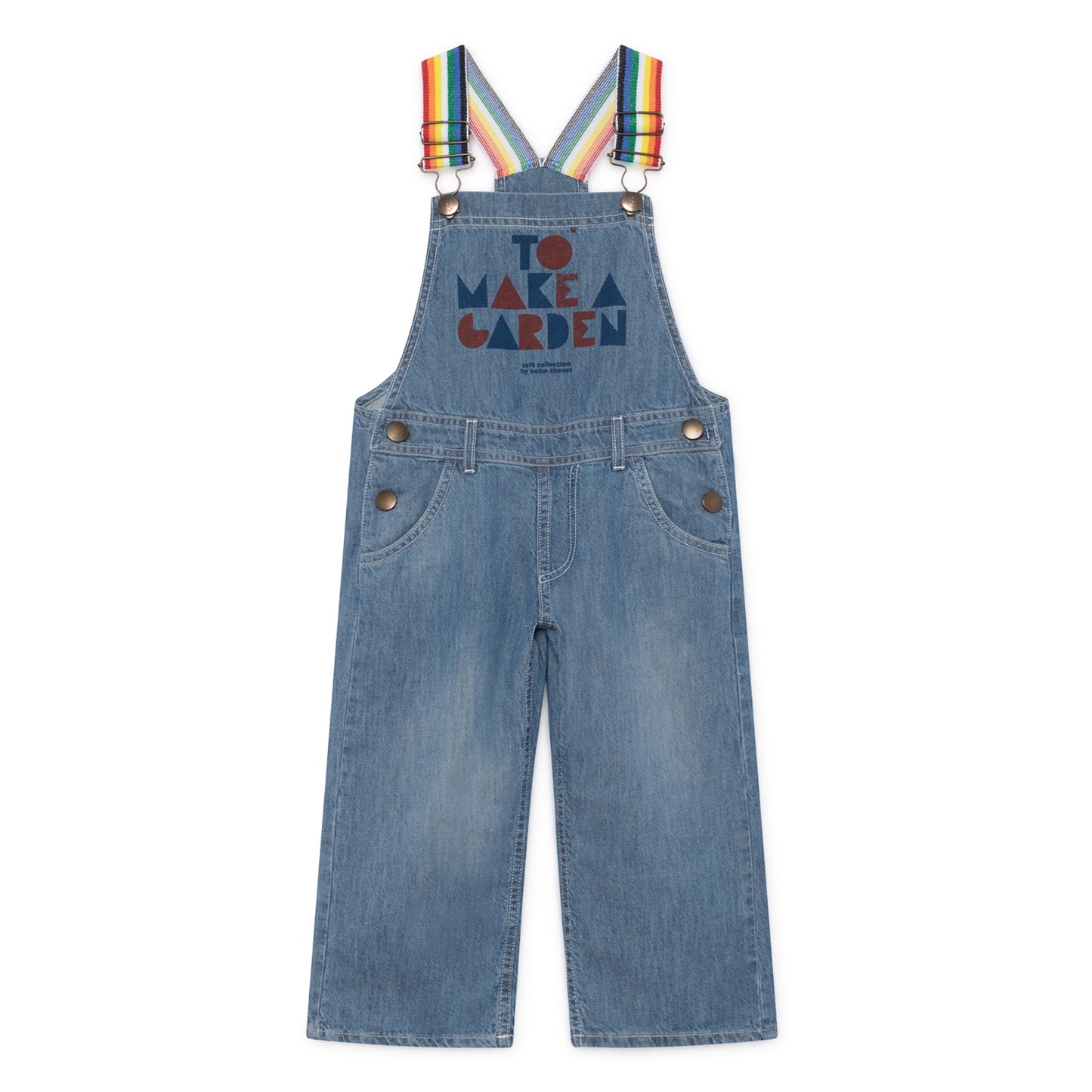 Girls Ashley Blue Denim Playsuit