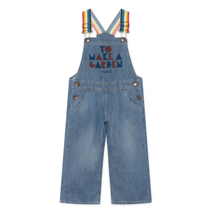 Girls Ashley Blue Denim Playsuit