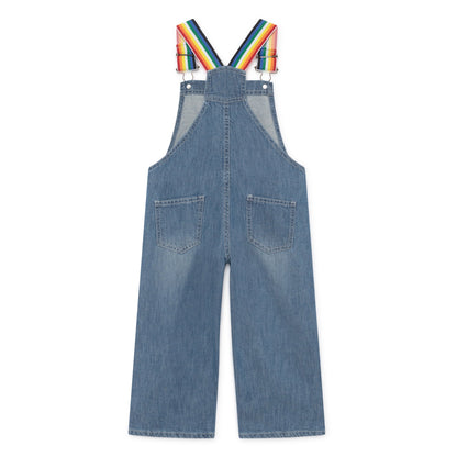 Girls Ashley Blue Denim Playsuit