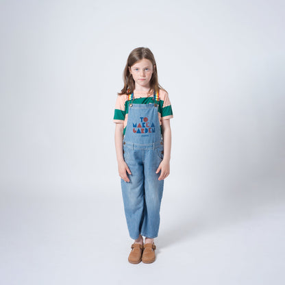 Girls Ashley Blue Denim Playsuit