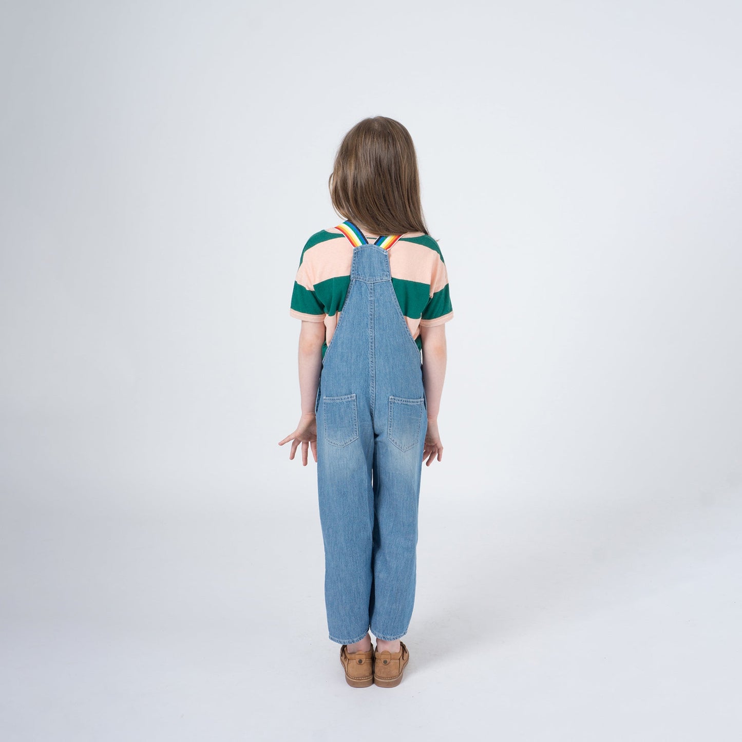 Girls Ashley Blue Denim Playsuit