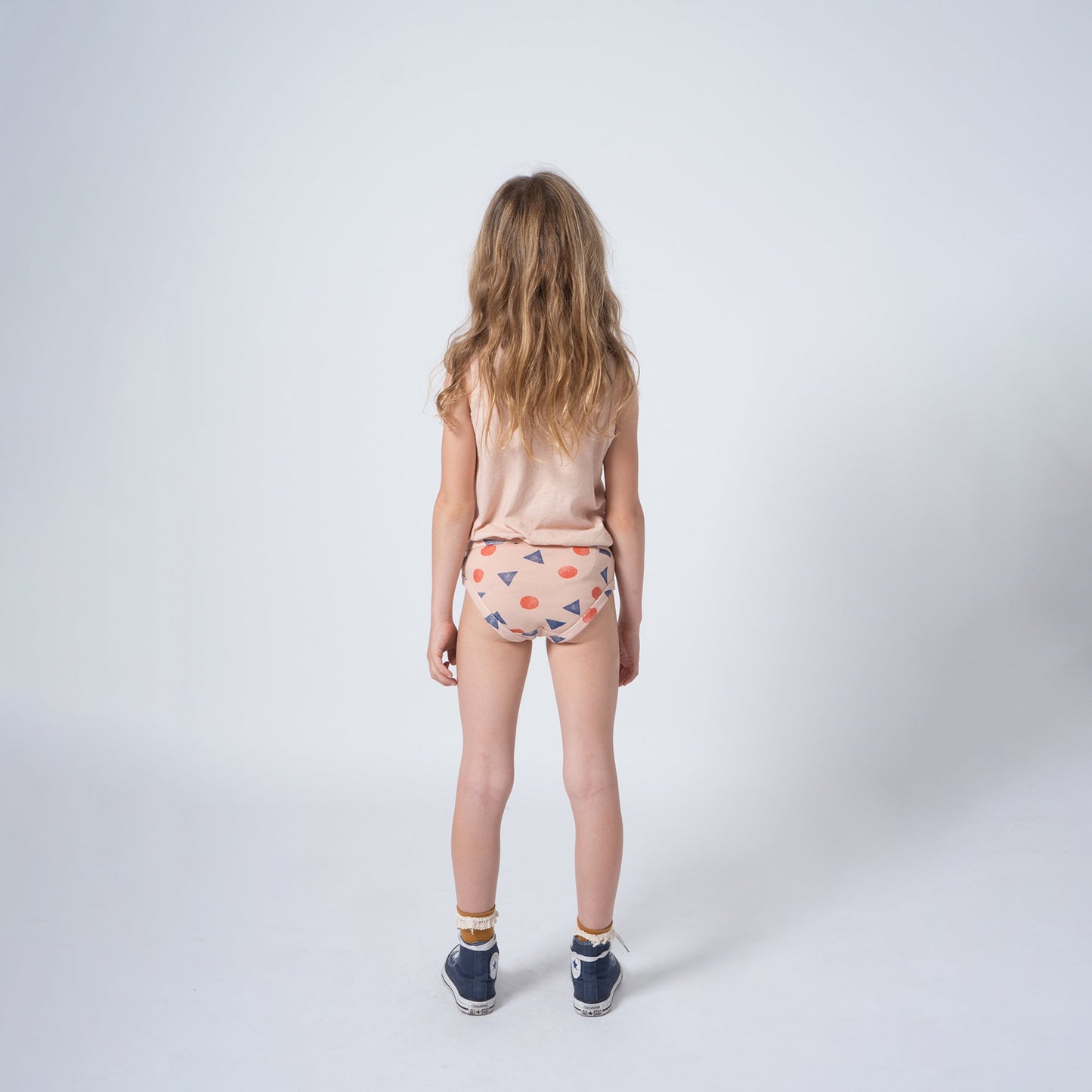 Girls Brown Cotton Rabbit Short Socks