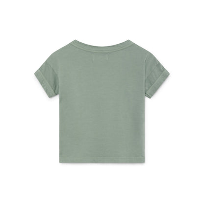 Baby Purple Plumeria Orange Cotton T-shirt