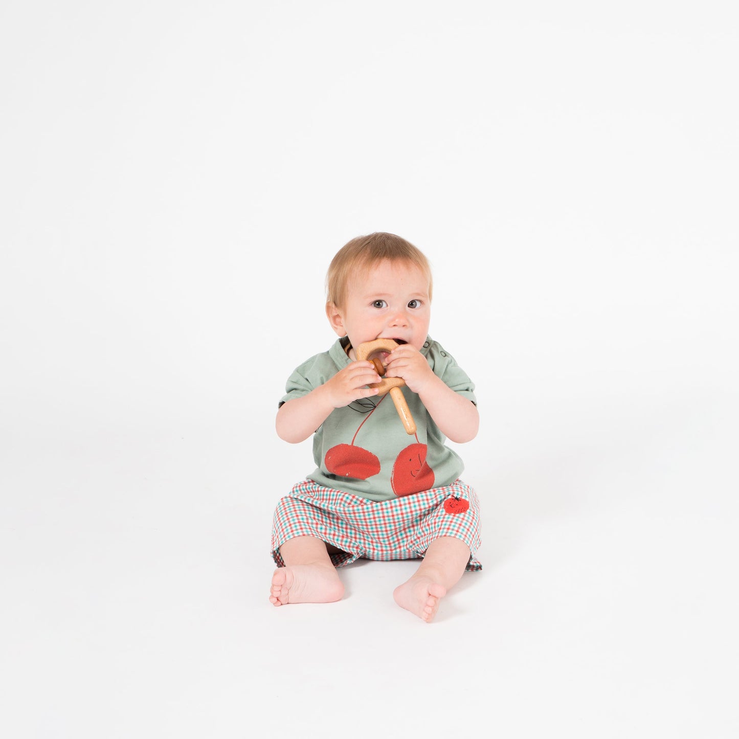 Baby Purple Plumeria Orange Cotton T-shirt