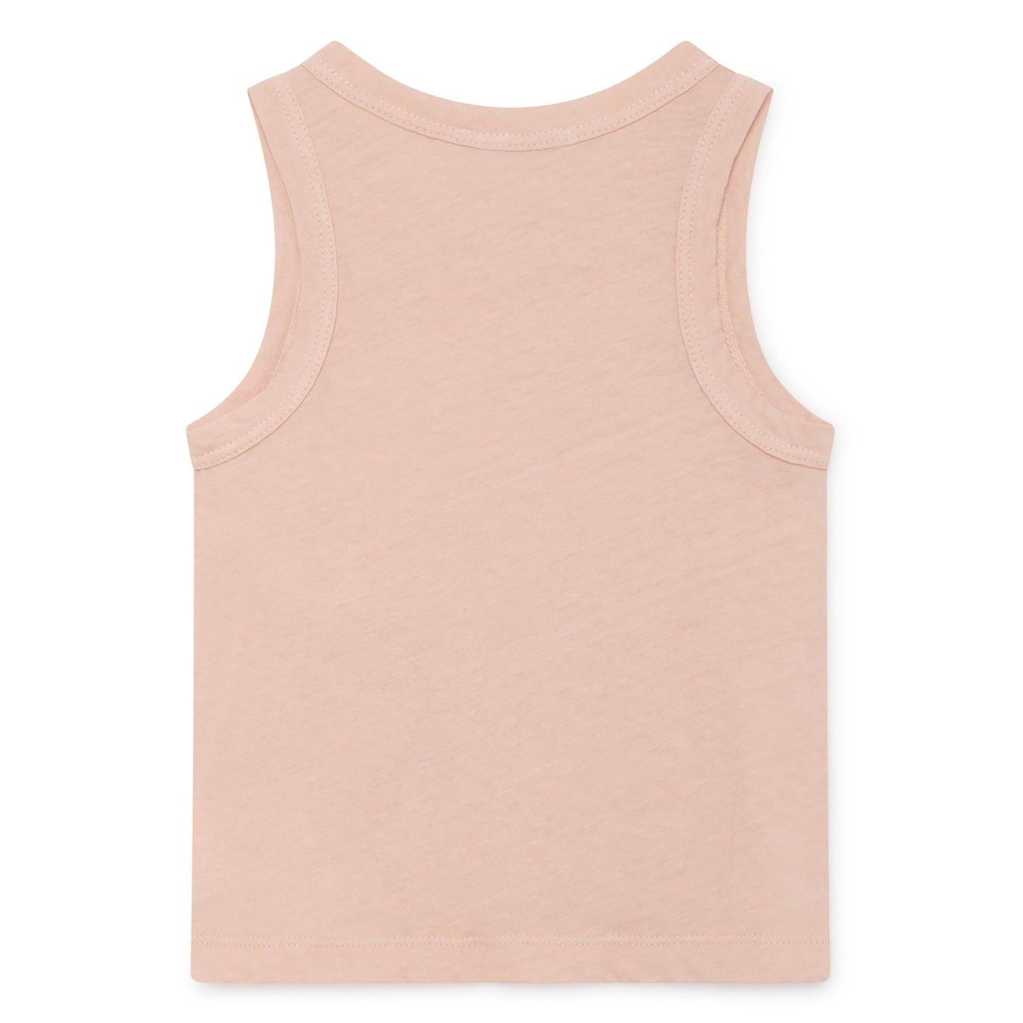 Baby Rose Dust Cotton Cherry Linen Tank Top