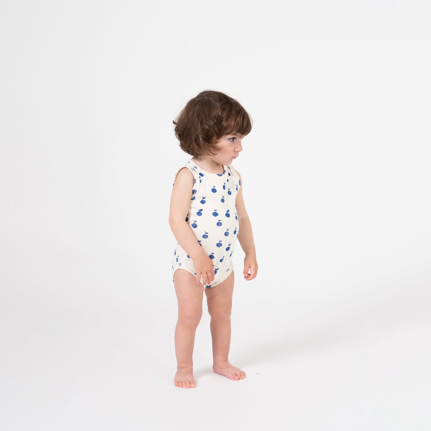 Baby White Cotton Apples Tank Body