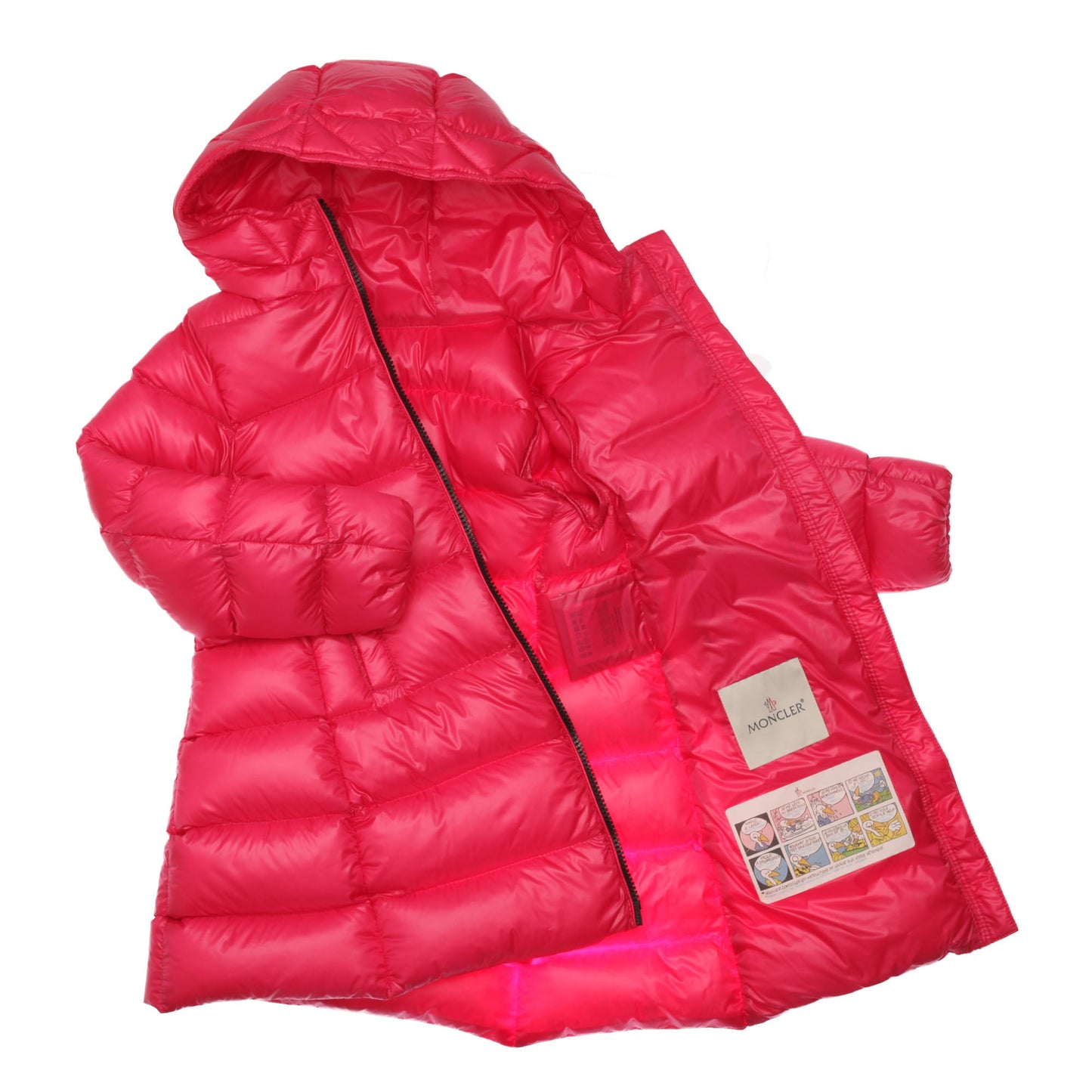 Girls Fuchsia Hooded 'Suyen' Padded Down Jacket