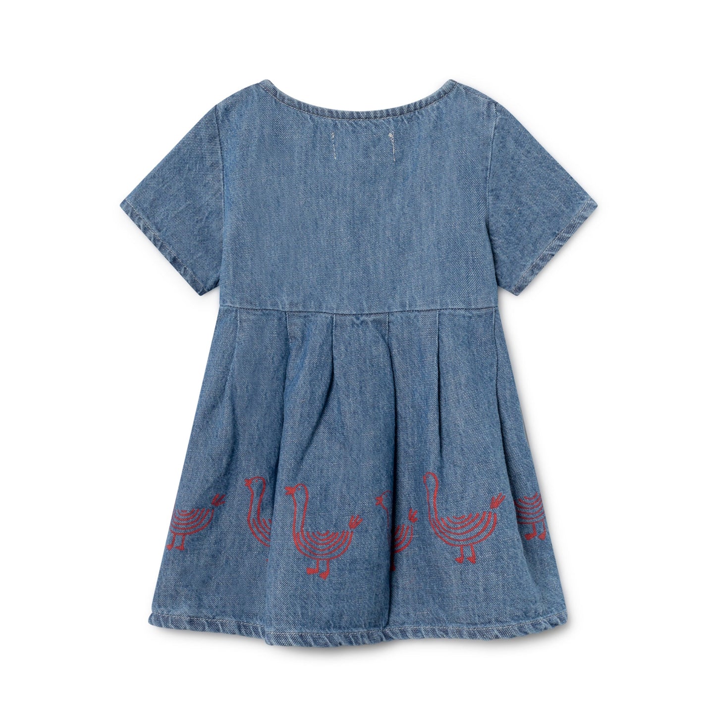 Baby Ashley Blue Cotton Geese Princess Dress