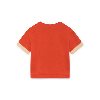 Baby Red Clay Orange Cotton Paul s Dog Jumper