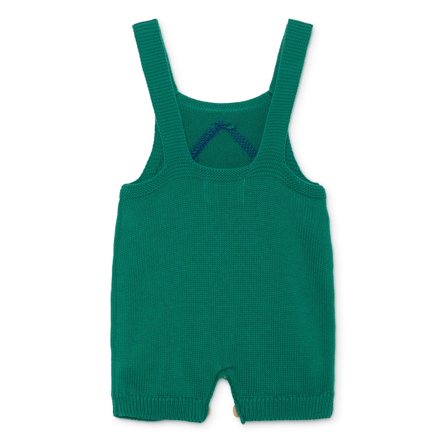Baby Frosty Spruce Orange Cotton Cherry Knitted Overall