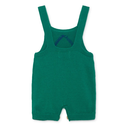 Baby Frosty Spruce Orange Cotton Cherry Knitted Overall