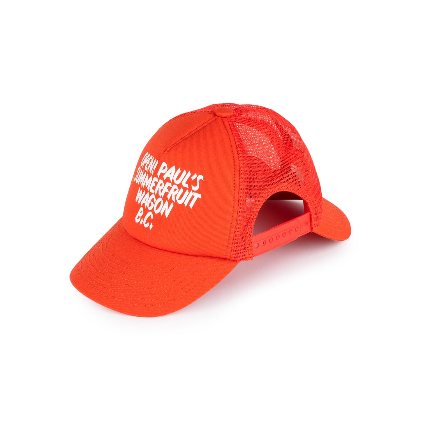 Girls Red Clay Open Double-Peak Cap
