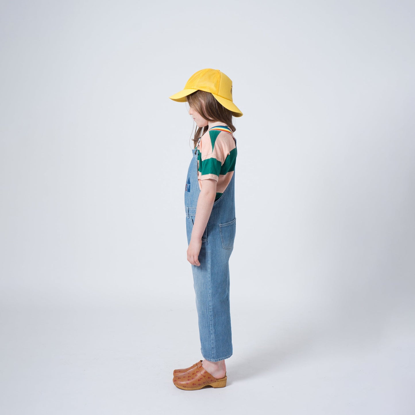 Girls Yellow Paul s Double-Peak Cap