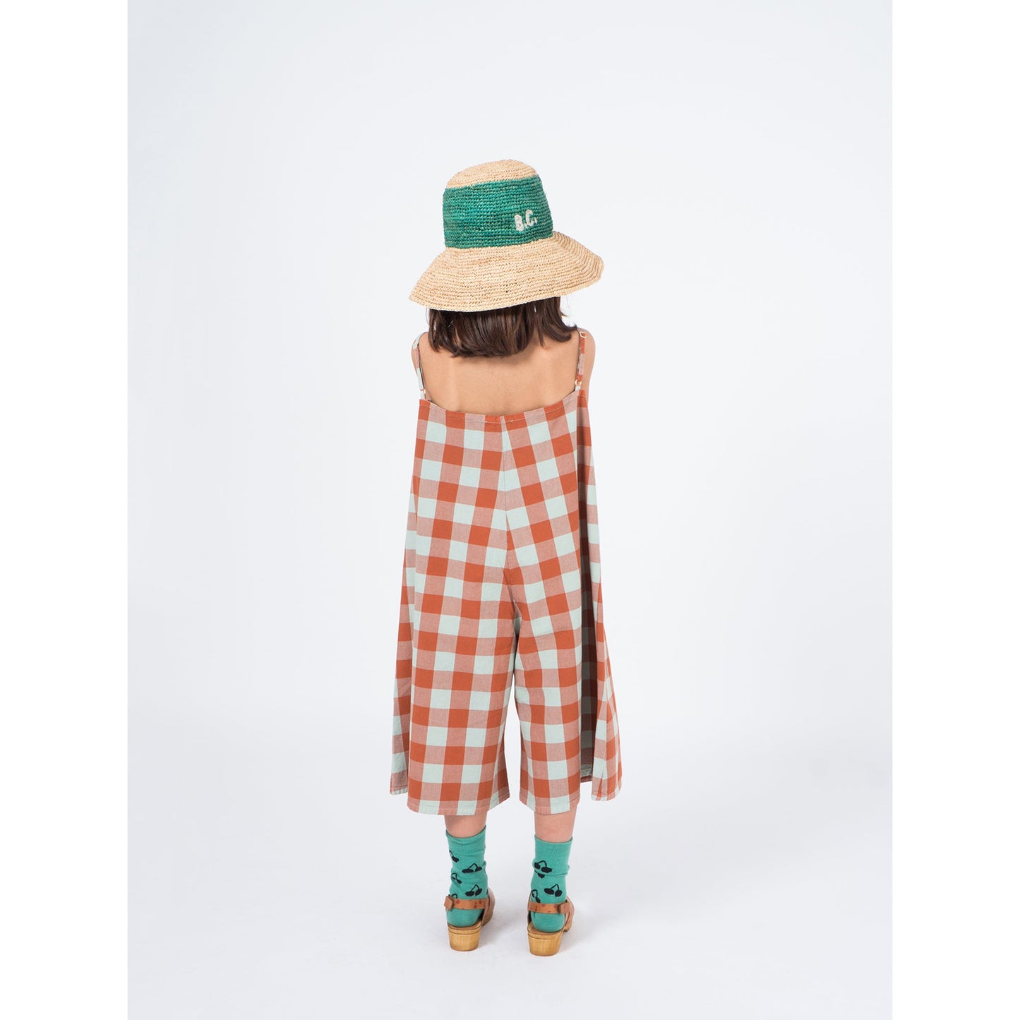 Girls Beige Wicker Hat