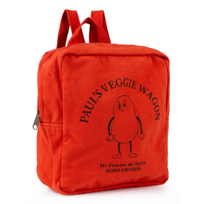 Girls Red Clay Pomme de Terre Petit School Bag