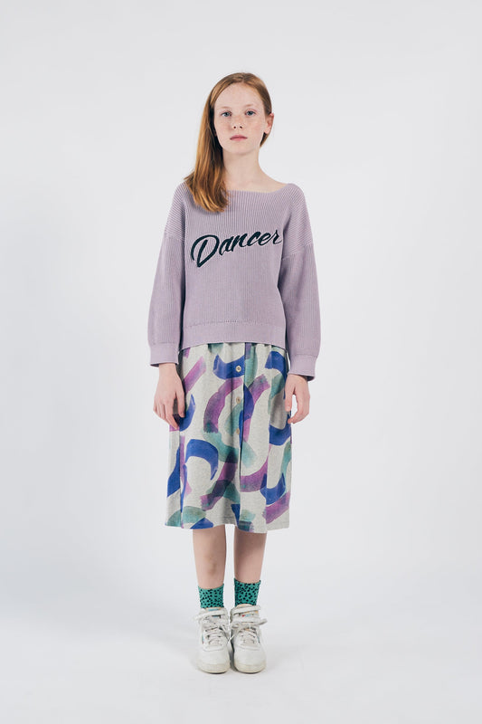 女童紫色舞者棉毛衣