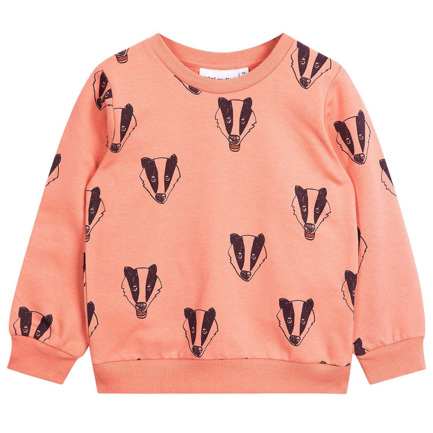 Girls Pink 'Badger' Printed Organic Cotton Sweatshirt