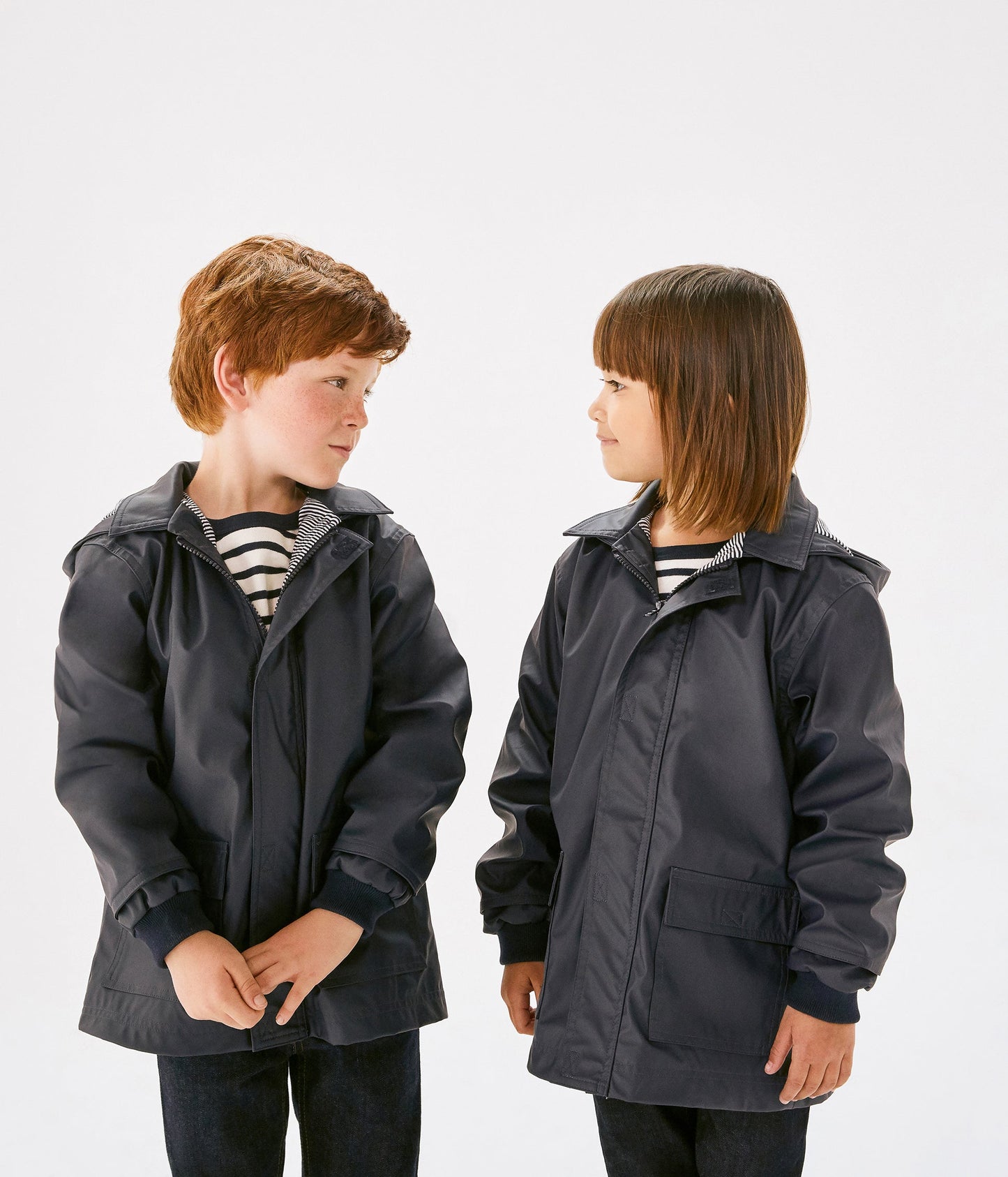 Girls & Boys Navy Coat