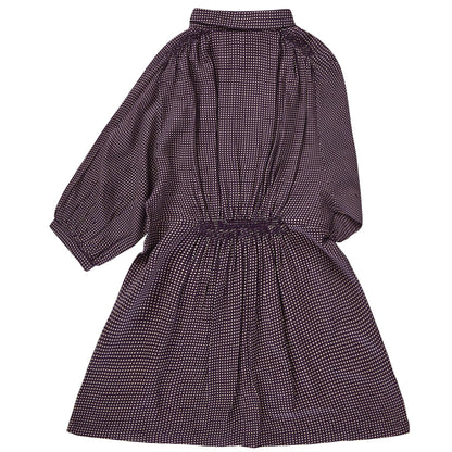 Girls Deep Purple Viscose Dress