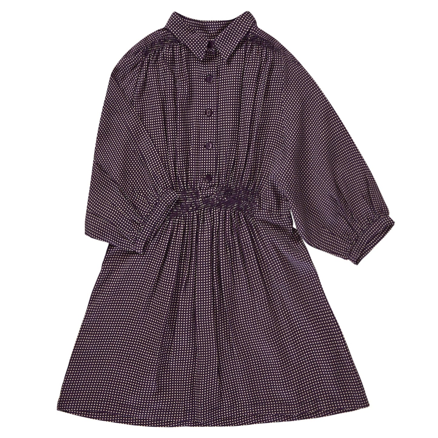 Girls Deep Purple Viscose Dress