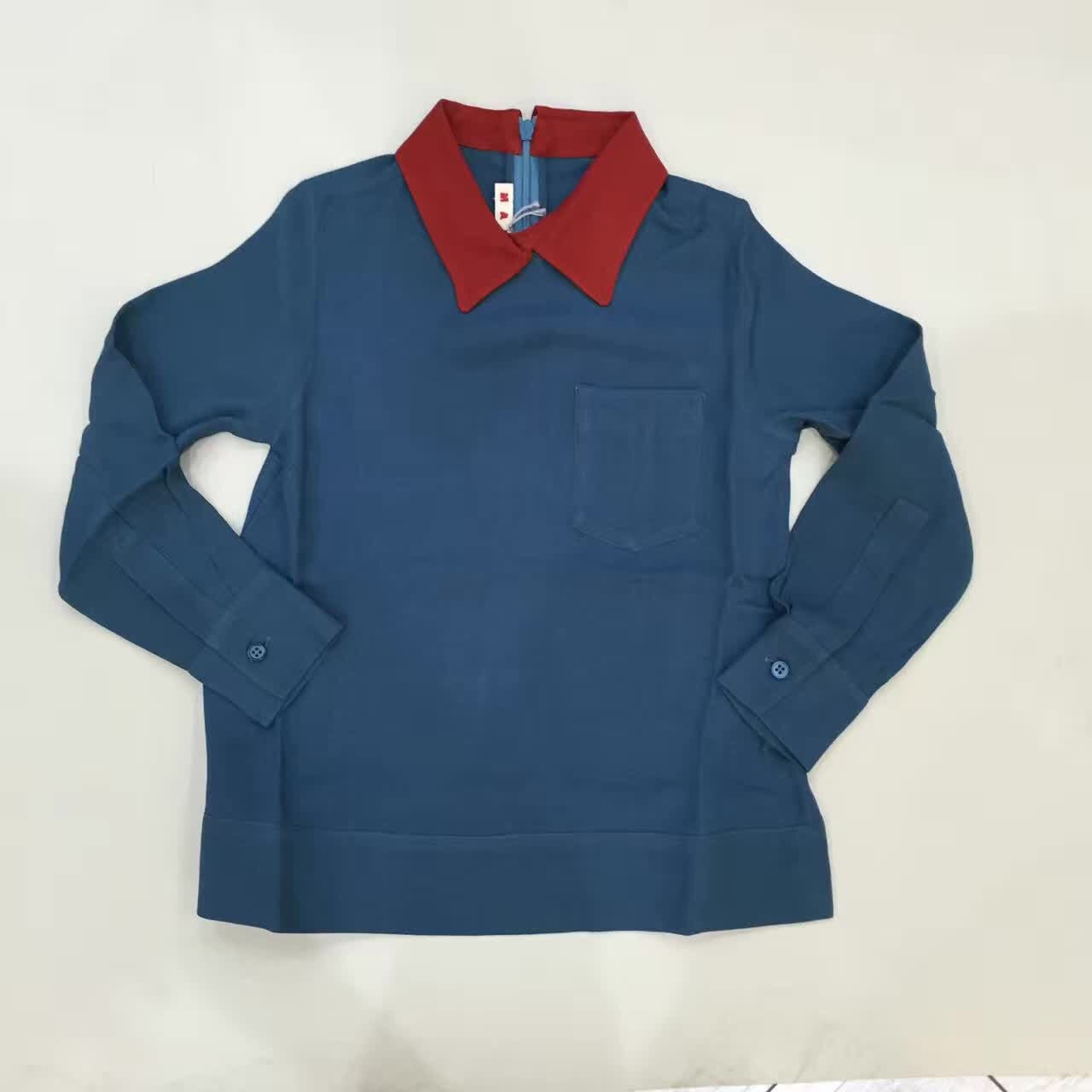 Girls Plyer Blue Viscose Polo Shirt