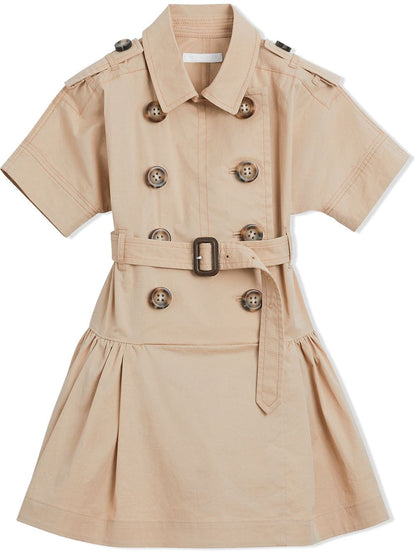 Girls Beige Cynthie Trench Dress