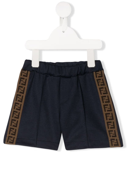 Baby Boys Navy FF Logo Bermuda Shorts