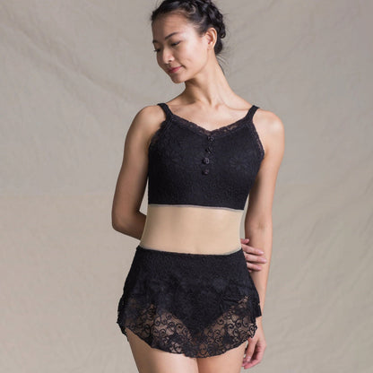 女士黑色芭蕾舞连体衣(1513/Black)