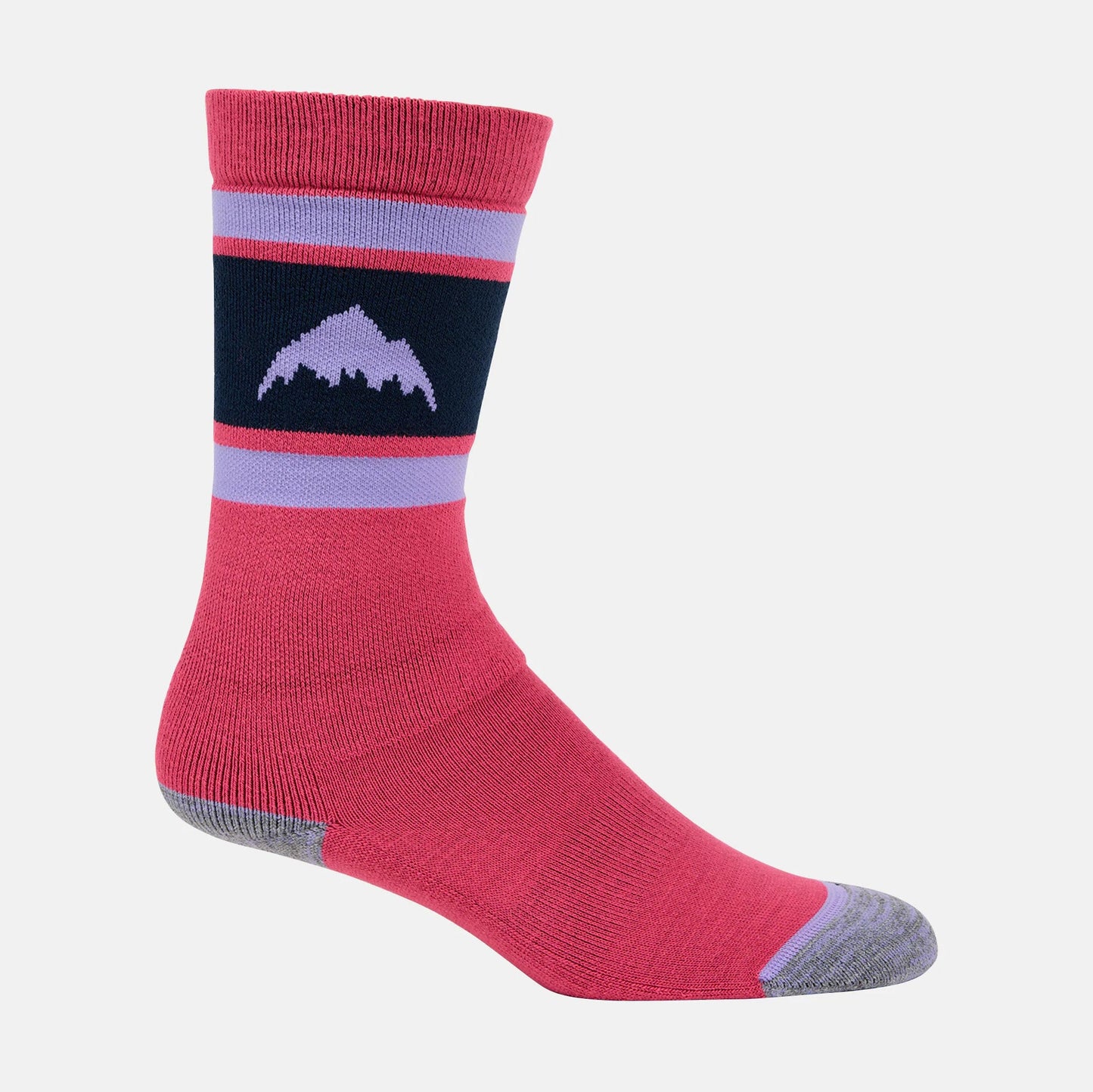 儿童紫红色Logo滑雪袜(2件)