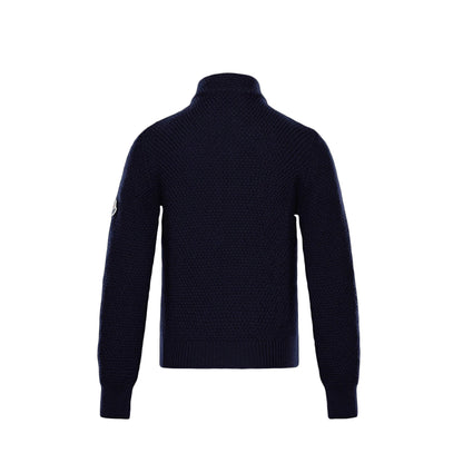 Girls Dark Blue "MAGLIA TRICOT" Cardigan