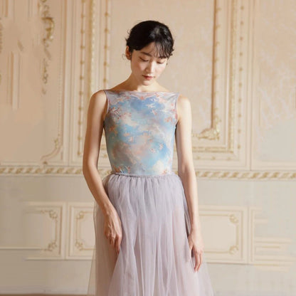 女士米色"Magnifique-Ange-le soleil/Degage/Milky beige"芭蕾舞连体衣