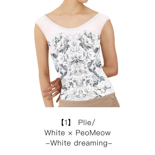 女士白色"PeoMeow-White dreaming"芭蕾舞连体衣(184875803/Plie/White)