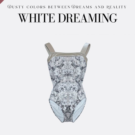 女童白色"Peo Meow-White dreaming"芭蕾舞连体衣(184943421/Pique/White)
