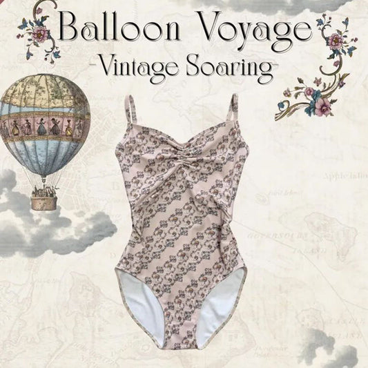 女童米色"Balloon Voyage"芭蕾舞连体衣(186736625/Frappe/Vintage Soaring)