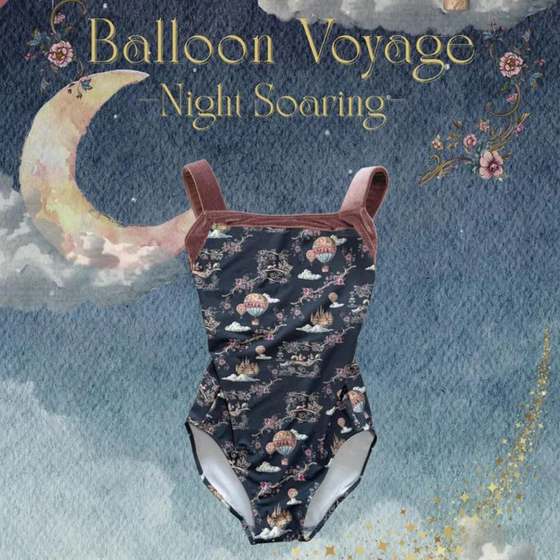 女童藏青色"Balloon Voyage"芭蕾舞连体衣(186737752/Pique/Fog pink)