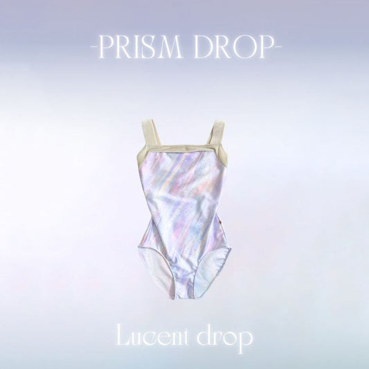 女童彩色"Lucent drop-Prism drop"芭蕾舞连体衣(高叉187425322HL/Pique/White)