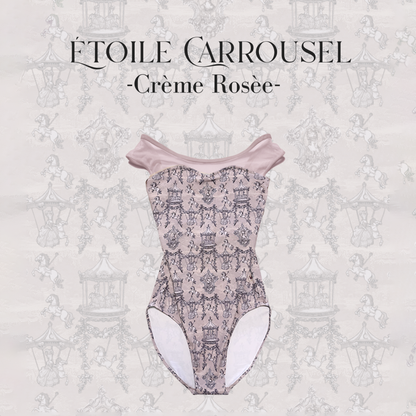 女童粉色"Etoile Carrousel-Creme Rosee"芭蕾舞连体衣(192083680/Plie/Moss Pink)