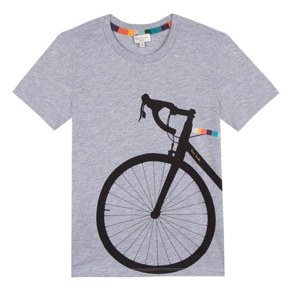 Boys Grey Cotton T-shirt