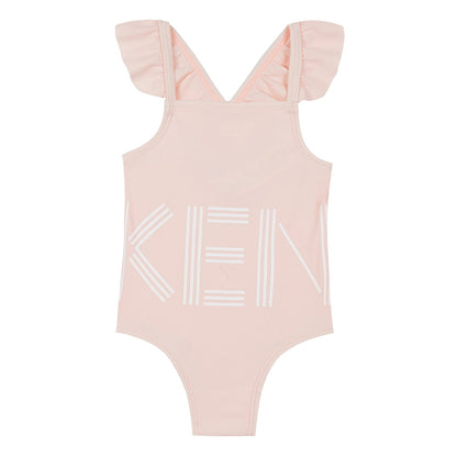 Baby Girls Light Pink Logo Swimwear