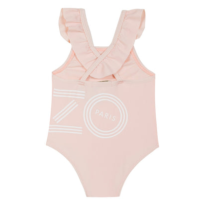 Baby Girls Light Pink Logo Swimwear