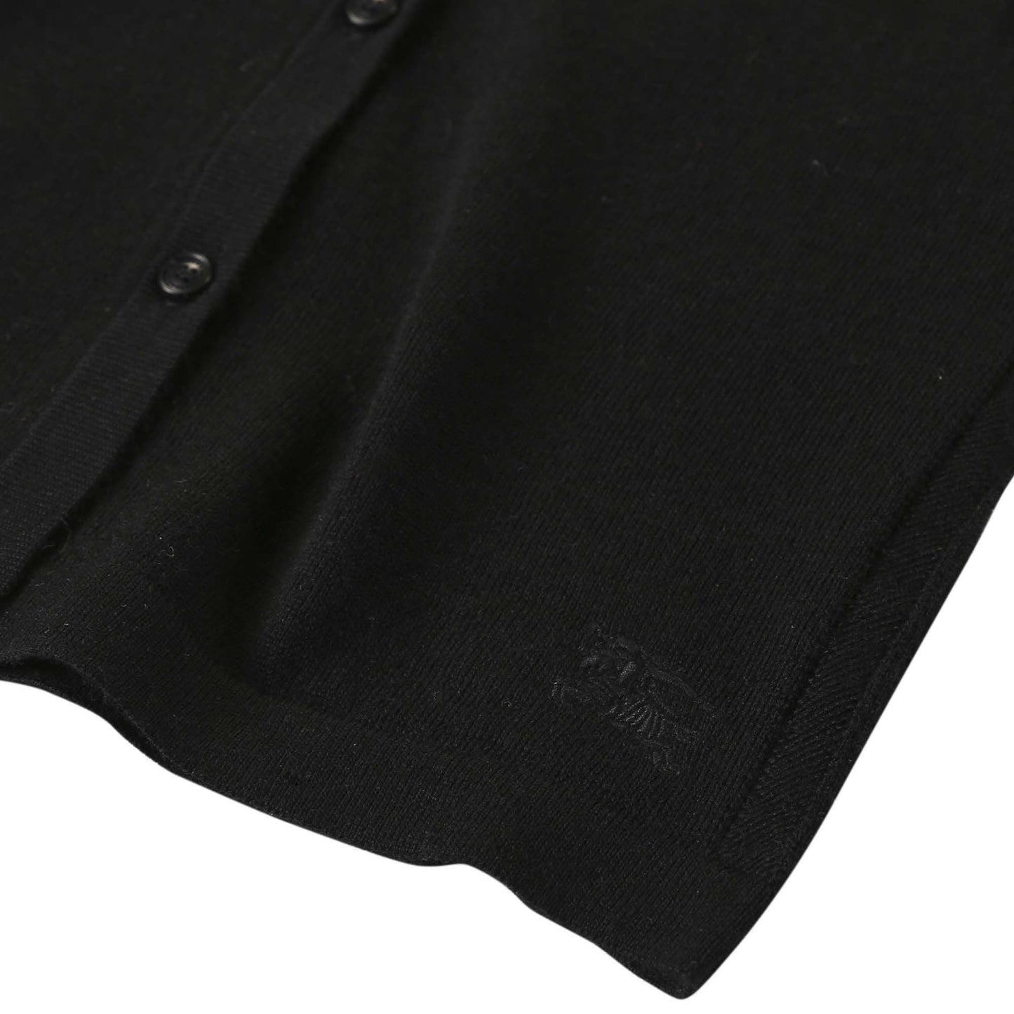 Girls Black Bow Trims Knitted Cardigan