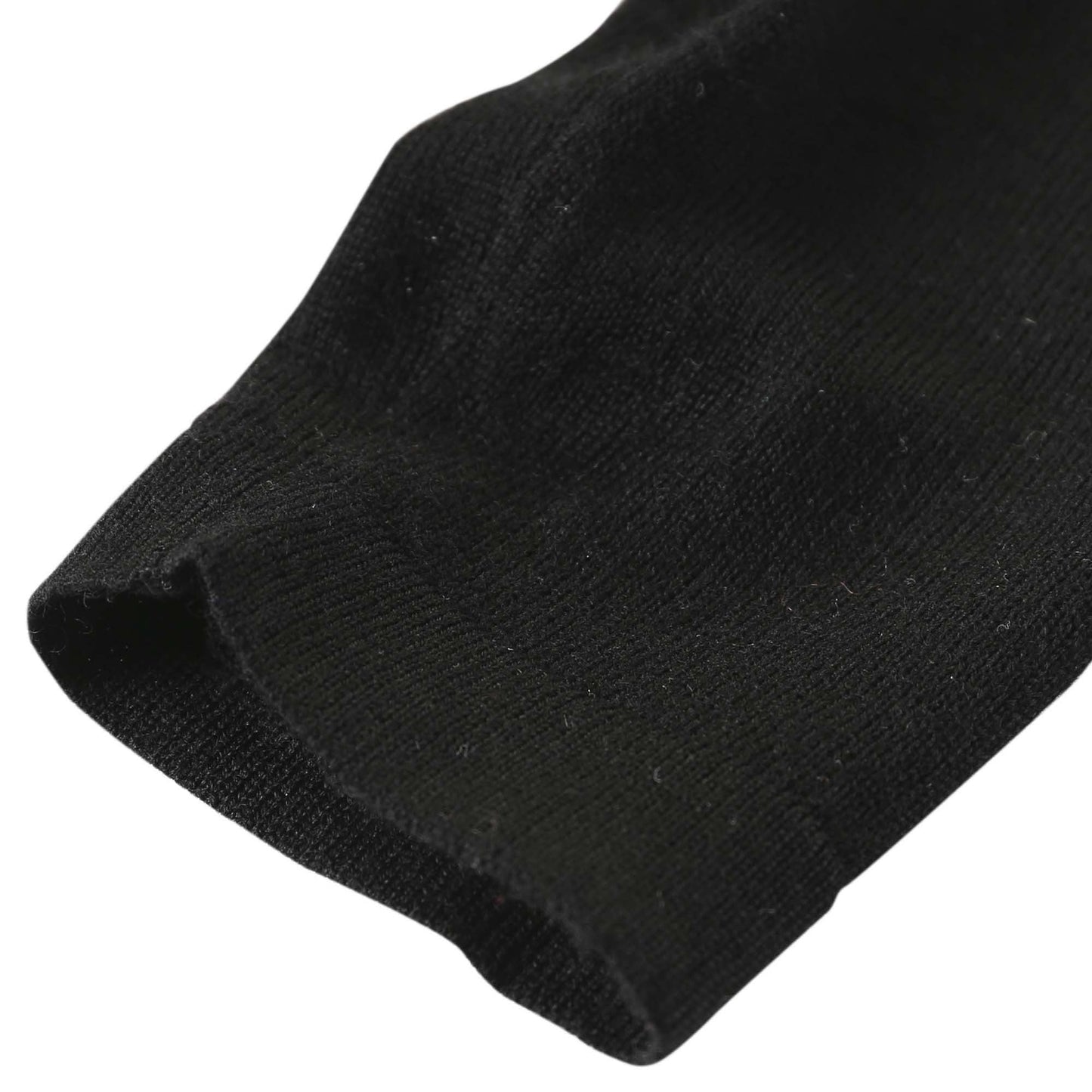 Girls Black Bow Trims Knitted Cardigan