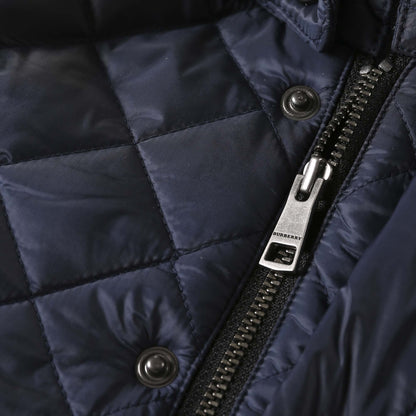 Baby Boys Ink Blue Padded Down Hooded Jacket