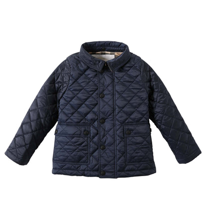 Baby Boys Ink Blue Padded Down Hooded Jacket